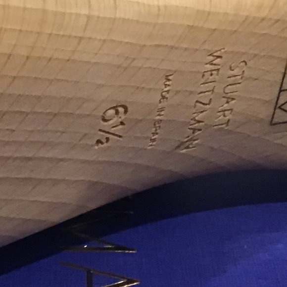 Stuart Weitzman Denim Pearl Clog New in Box 6.5B/37 - Picture 5 of 8